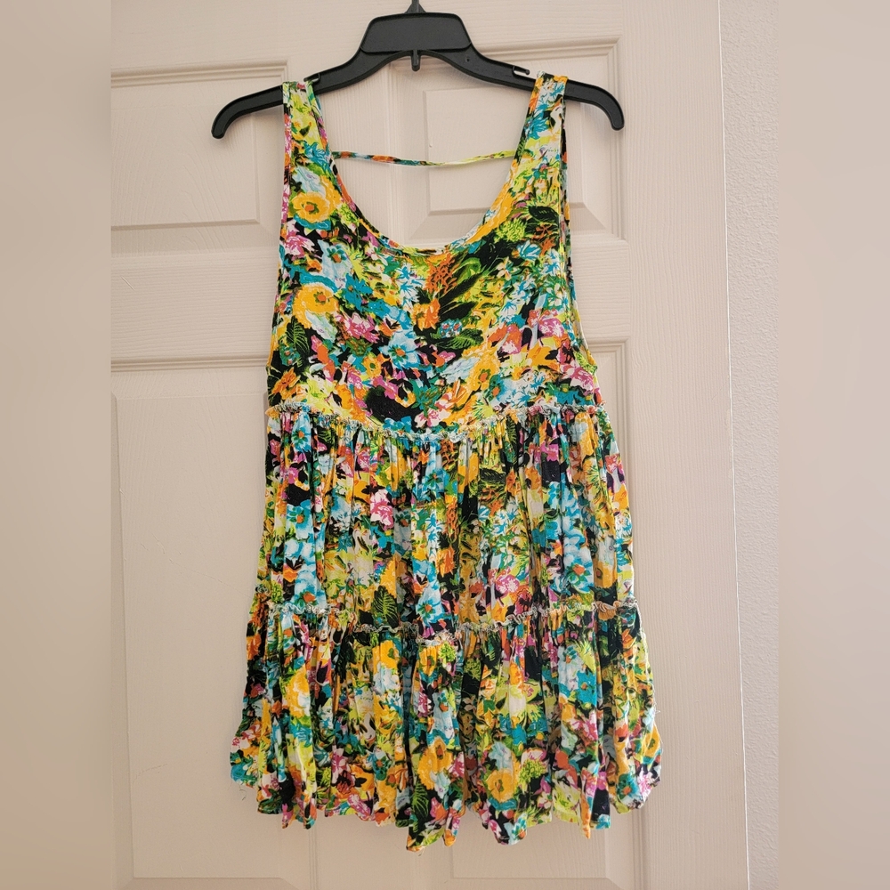 Paper Heart Floral Backless Dress Size AUS 8 / US 4